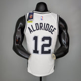 ALDRIDGE#12 Spurs White NBA Jersey